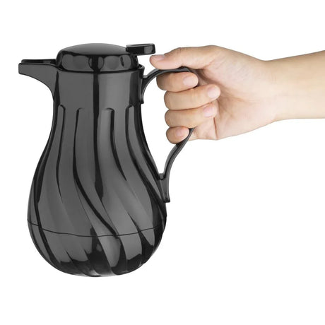 CH116 Olympia Insulated Swirl Jug Black 0.5Ltr - JD Catering Equipment Solutions Ltd