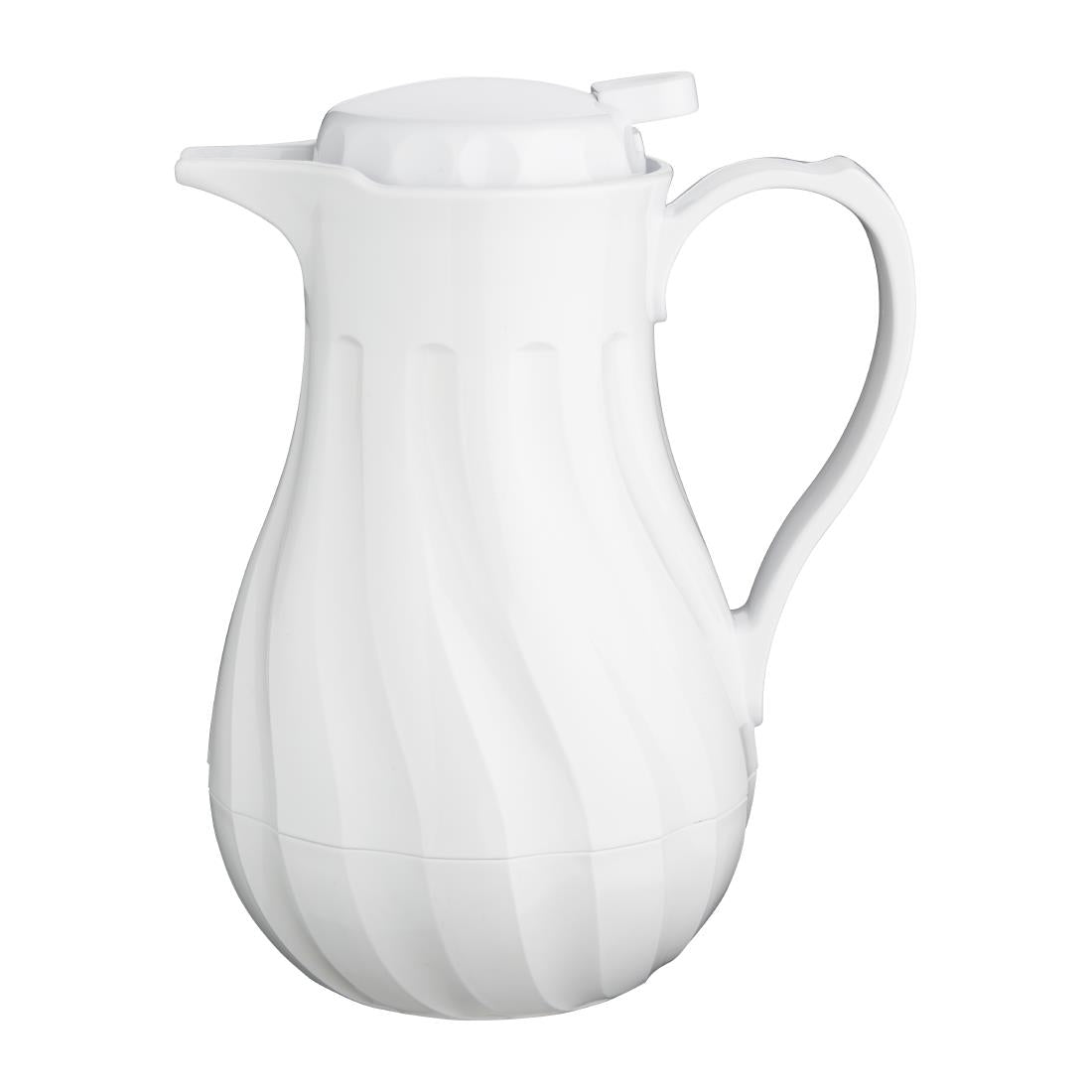 CH119 Olympia Insulated Swirl Jug White 1.2Ltr JD Catering Equipment Solutions Ltd