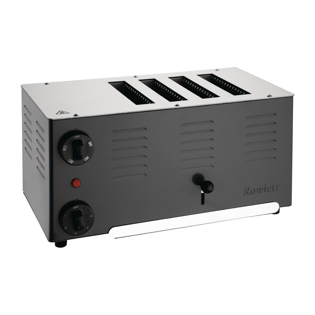CH173 Rowlett Regent 4 Slot Toaster Jet Black with 2x Additional Elements JD Catering Equipment Solutions Ltd