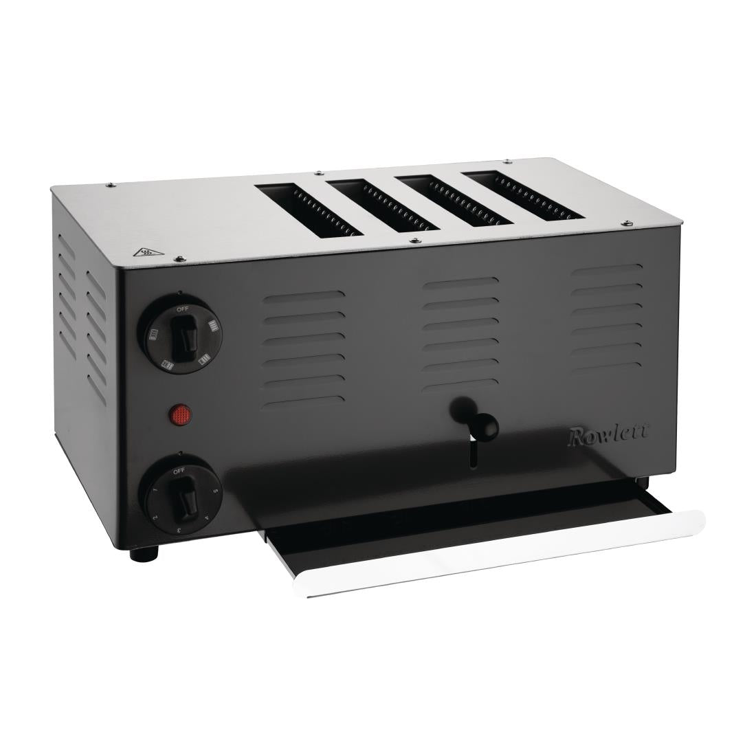 CH173 Rowlett Regent 4 Slot Toaster Jet Black with 2x Additional Elements JD Catering Equipment Solutions Ltd