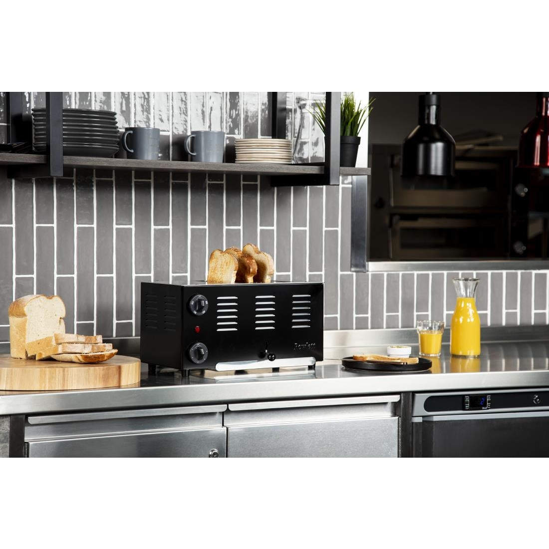 CH173 Rowlett Regent 4 Slot Toaster Jet Black with 2x Additional Elements JD Catering Equipment Solutions Ltd