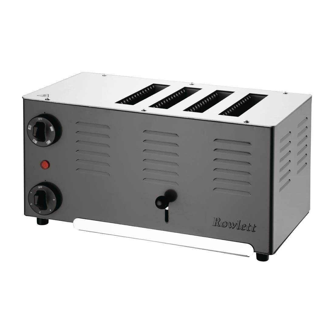 CH173 Rowlett Regent 4 Slot Toaster Jet Black with 2x Additional Elements JD Catering Equipment Solutions Ltd
