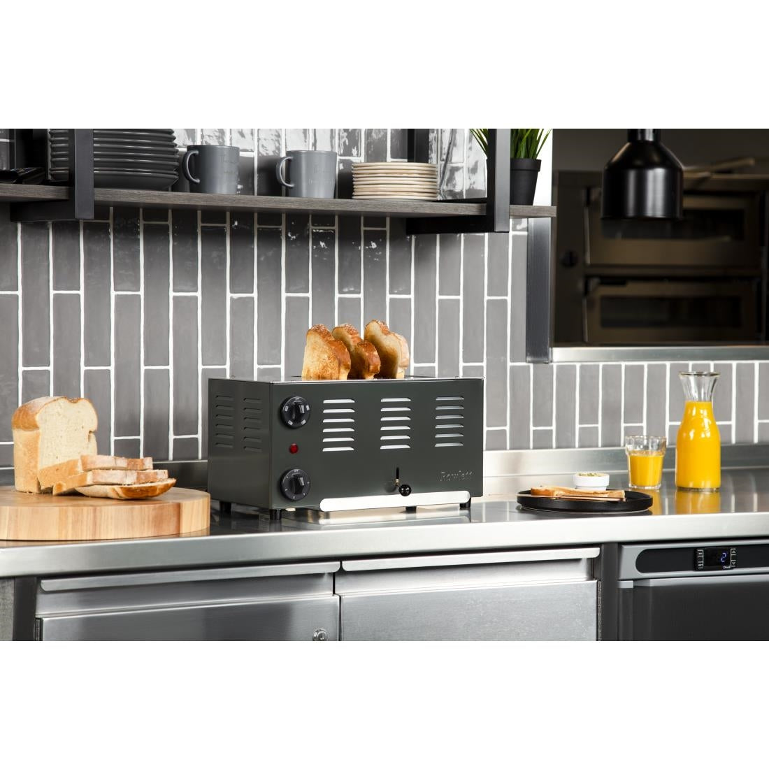 CH174 Rowlett Regent 4 Slot Toaster Quartz Grey with 2x Additional Elements JD Catering Equipment Solutions Ltd