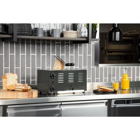 CH174 Rowlett Regent 4 Slot Toaster Quartz Grey with 2x Additional Elements JD Catering Equipment Solutions Ltd