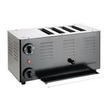 CH174 Rowlett Regent 4 Slot Toaster Quartz Grey with 2x Additional Elements JD Catering Equipment Solutions Ltd