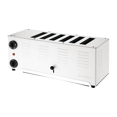 CH176 Rowlett Regent 6 Slot Toaster White with 2x Additional Elements JD Catering Equipment Solutions Ltd