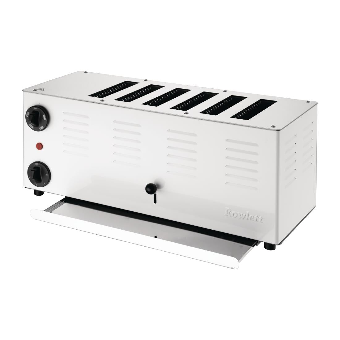 CH176 Rowlett Regent 6 Slot Toaster White with 2x Additional Elements JD Catering Equipment Solutions Ltd