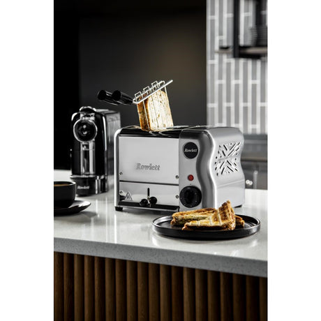 CH177 Rowlett Esprit 2 Slot Toaster Chrome w/2 x Additional Elements & Sandwich Cage JD Catering Equipment Solutions Ltd