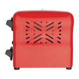 CH180 Rowlett Esprit 2 Slot Toaster Traffic Red w/2 Additional Elements & Sandwich Cage JD Catering Equipment Solutions Ltd