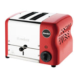 CH180 Rowlett Esprit 2 Slot Toaster Traffic Red w/2 Additional Elements & Sandwich Cage JD Catering Equipment Solutions Ltd