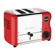 CH180 Rowlett Esprit 2 Slot Toaster Traffic Red w/2 Additional Elements & Sandwich Cage JD Catering Equipment Solutions Ltd