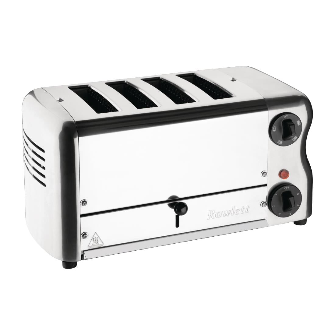 CH181 Rowlett Esprit 4 Slot Toaster Chrome w/2x Additional Elements & Sandwich Cage JD Catering Equipment Solutions Ltd