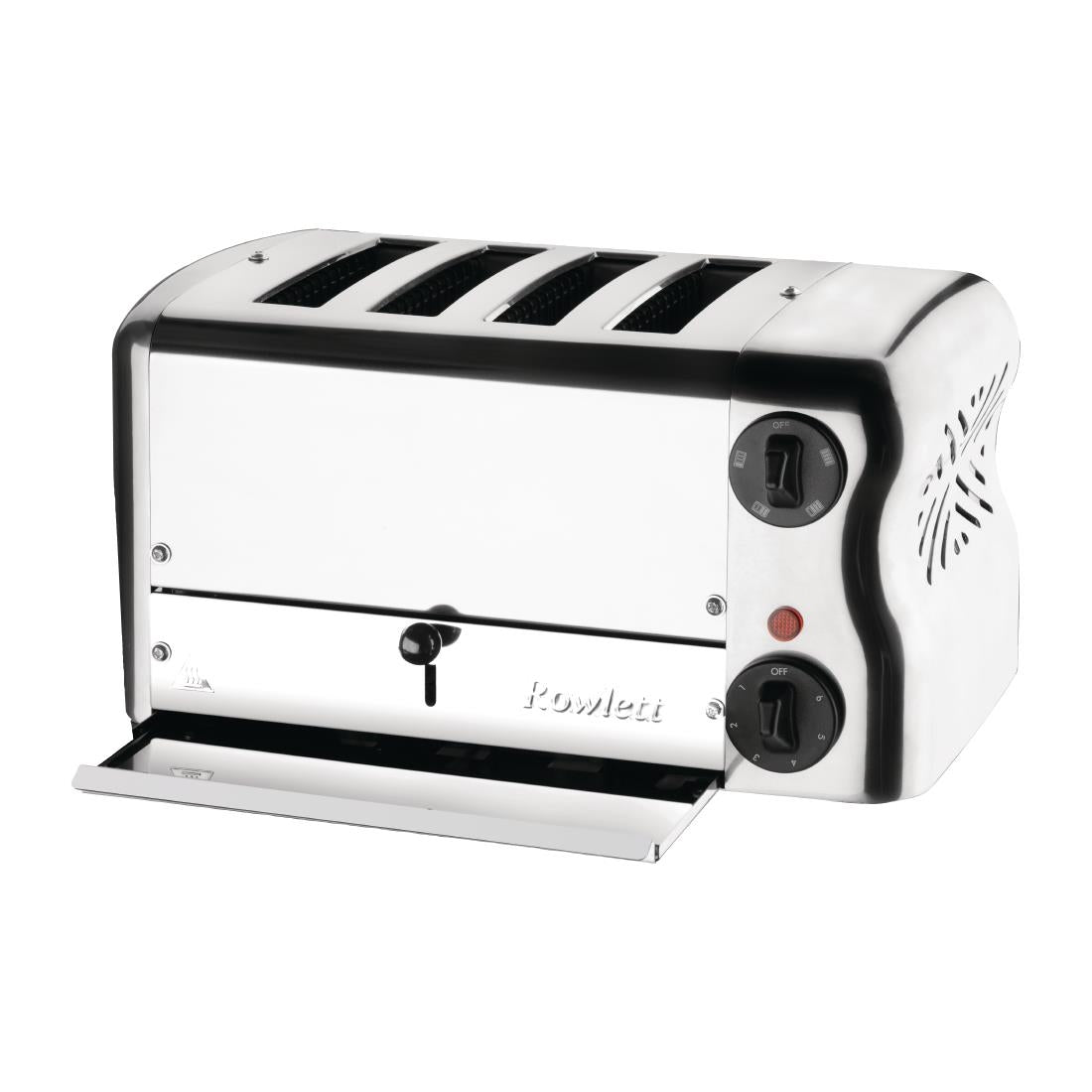 CH181 Rowlett Esprit 4 Slot Toaster Chrome w/2x Additional Elements & Sandwich Cage JD Catering Equipment Solutions Ltd