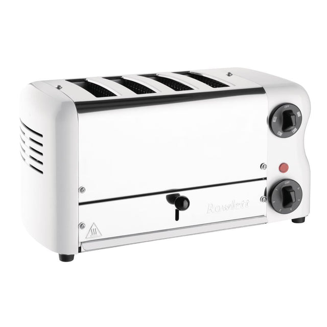 CH182 Rowlett Esprit 4 Slot Toaster White w/2x Additional Elements & Sandwich Cage JD Catering Equipment Solutions Ltd