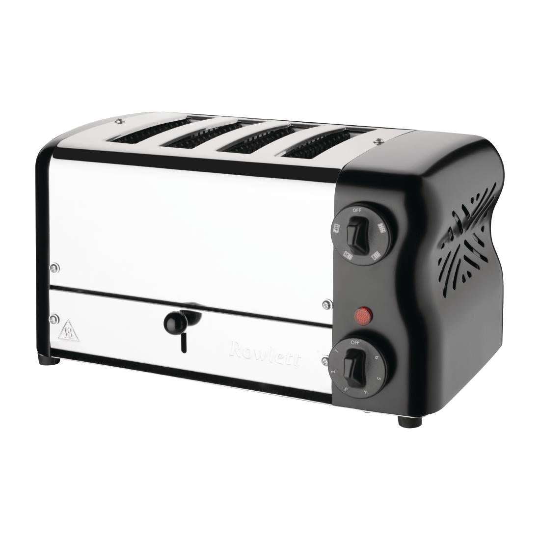CH183 Rowlett Esprit 4 Slot Toaster Jet Black w/2x Additional Elements & Sandwich Cage JD Catering Equipment Solutions Ltd