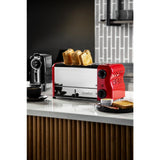 CH184 Rowlett Esprit 4 Slot Toaster Traffic Red w/2x Additional Elements & Sandwich Cage JD Catering Equipment Solutions Ltd