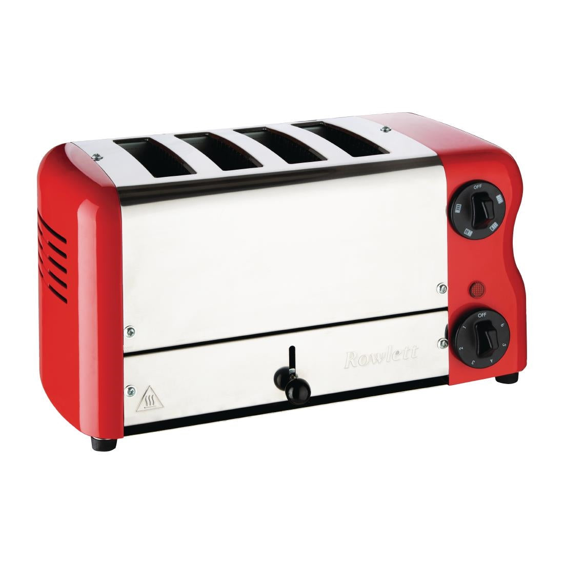 CH184 Rowlett Esprit 4 Slot Toaster Traffic Red w/2x Additional Elements & Sandwich Cage JD Catering Equipment Solutions Ltd