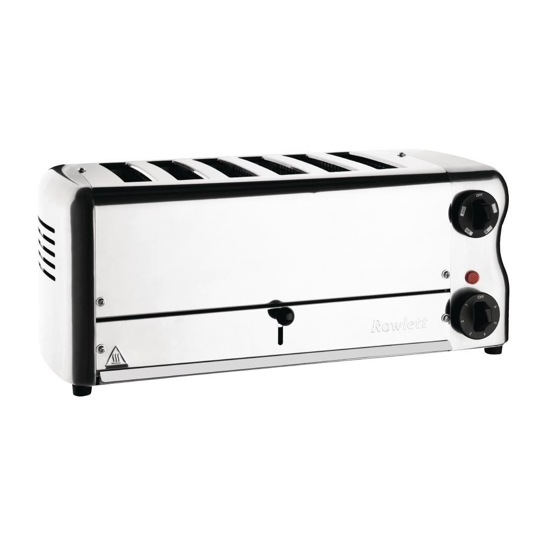 CH185 Rowlett Esprit 6 Slot Toaster Chrome w/2x Additional Elements & Sandwich Cage JD Catering Equipment Solutions Ltd