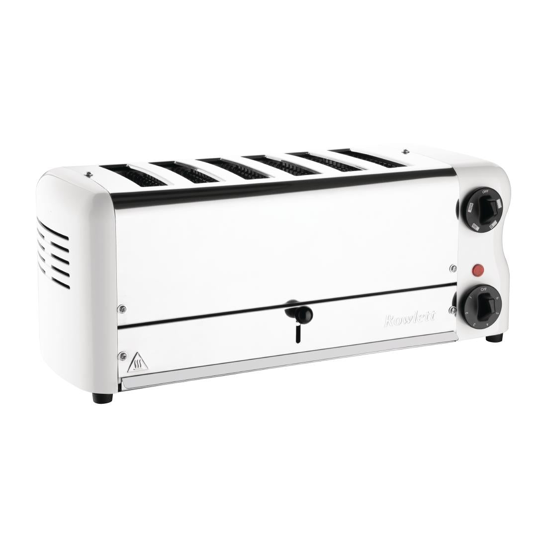 CH186 Rowlett Esprit Toaster White 6 Slot w/2x Additional Elements & Sandwich Cage JD Catering Equipment Solutions Ltd