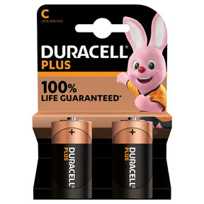 CH292 DuracellPlus C Batteries (Pack of 2) JD Catering Equipment Solutions Ltd