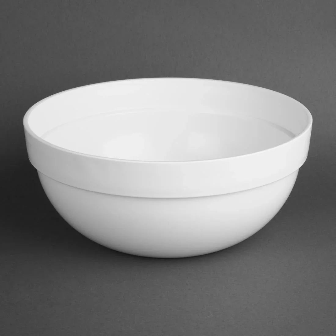 CH399 Nisbets Essentials Polypropylene White Mixing Bowl 3Ltr - JD Catering Equipment Solutions Ltd
