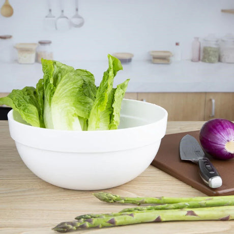 CH399 Nisbets Essentials Polypropylene White Mixing Bowl 3Ltr - JD Catering Equipment Solutions Ltd