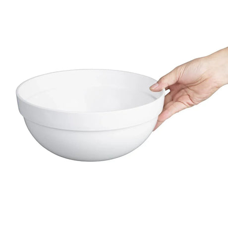 CH399 Nisbets Essentials Polypropylene White Mixing Bowl 3Ltr - JD Catering Equipment Solutions Ltd