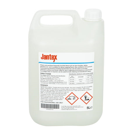 CH513 Jantex Virucidal Surface Sanitiser Concentrate 5Ltr JD Catering Equipment Solutions Ltd