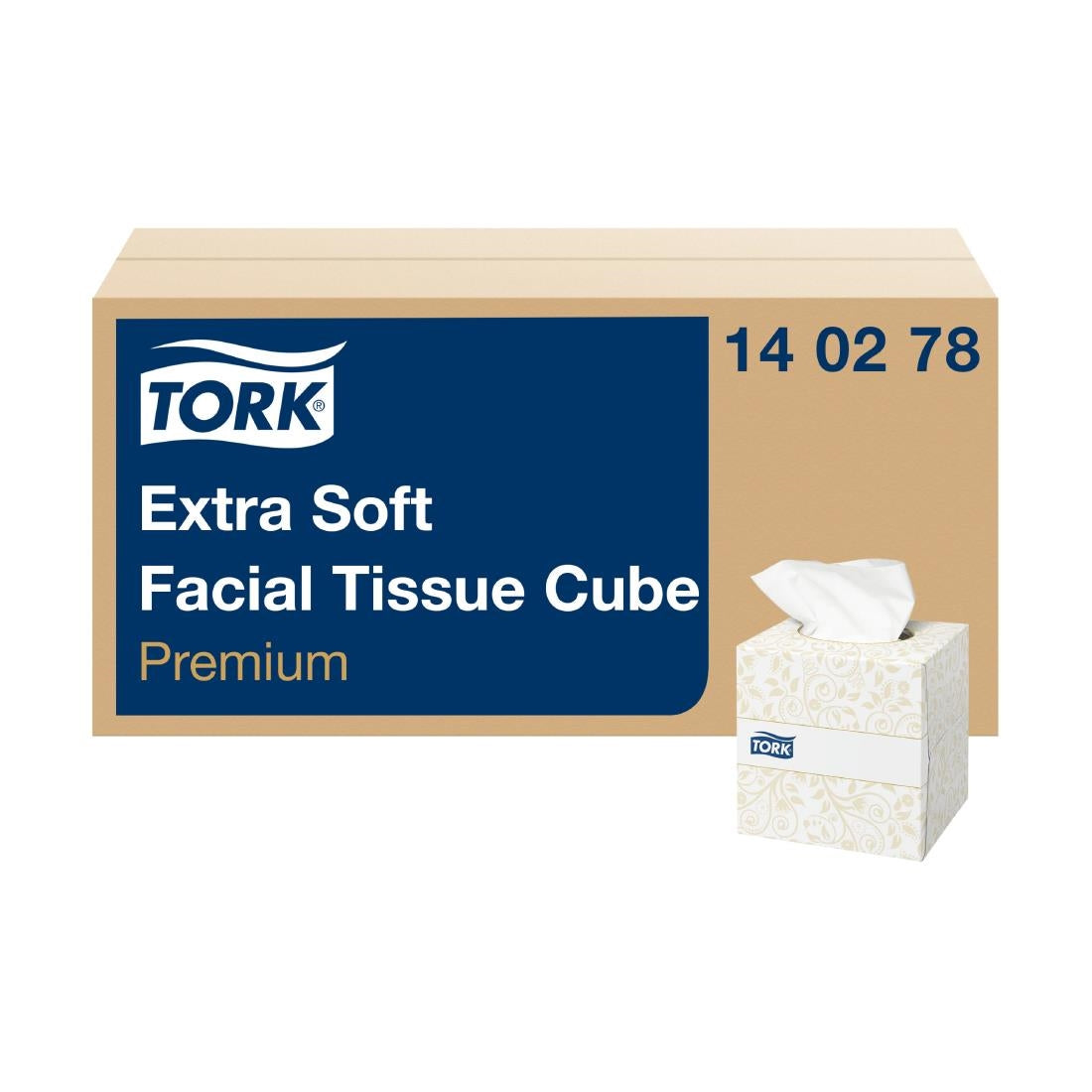 CH570 Tork Premium Extra Soft Facial Tissues Cube 2ply (30x100) JD Catering Equipment Solutions Ltd