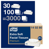 CH571 Tork Premium Extra Soft Facial Tissues 2ply (30x100) JD Catering Equipment Solutions Ltd