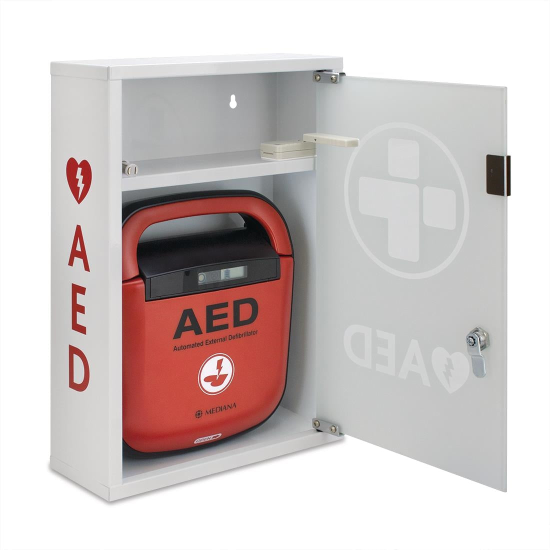 CH787 Automated External Defibrillator Alarmed Metal Cabinet JD Catering Equipment Solutions Ltd