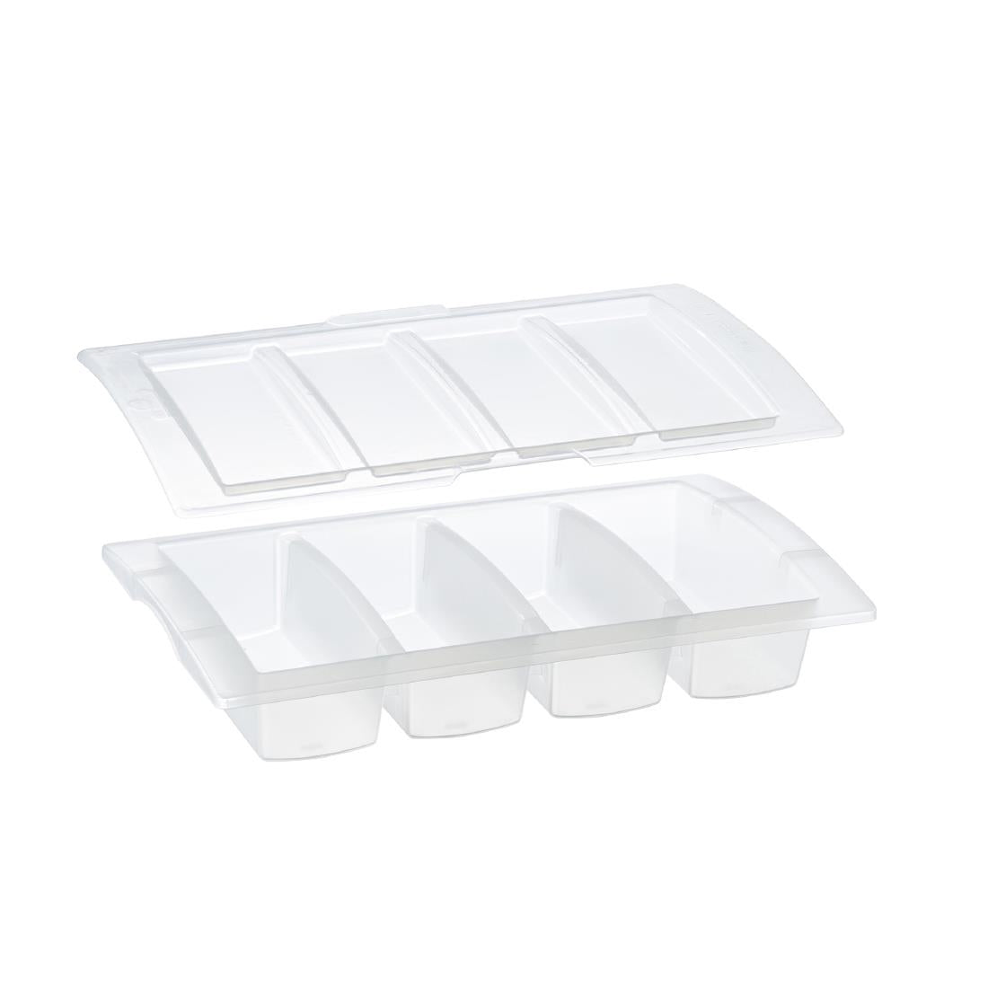 CH935 Araven 4 Compartment Food Box with Lid GN1/1 JD Catering Equipment Solutions Ltd