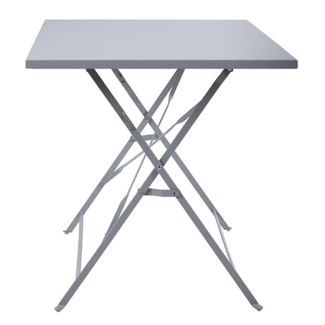 CH969 Bolero Pavement Style Folding Table Grey 1100mm x 700mm JD Catering Equipment Solutions Ltd