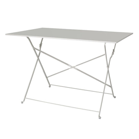 CH969 Bolero Pavement Style Folding Table Grey 1100mm x 700mm JD Catering Equipment Solutions Ltd