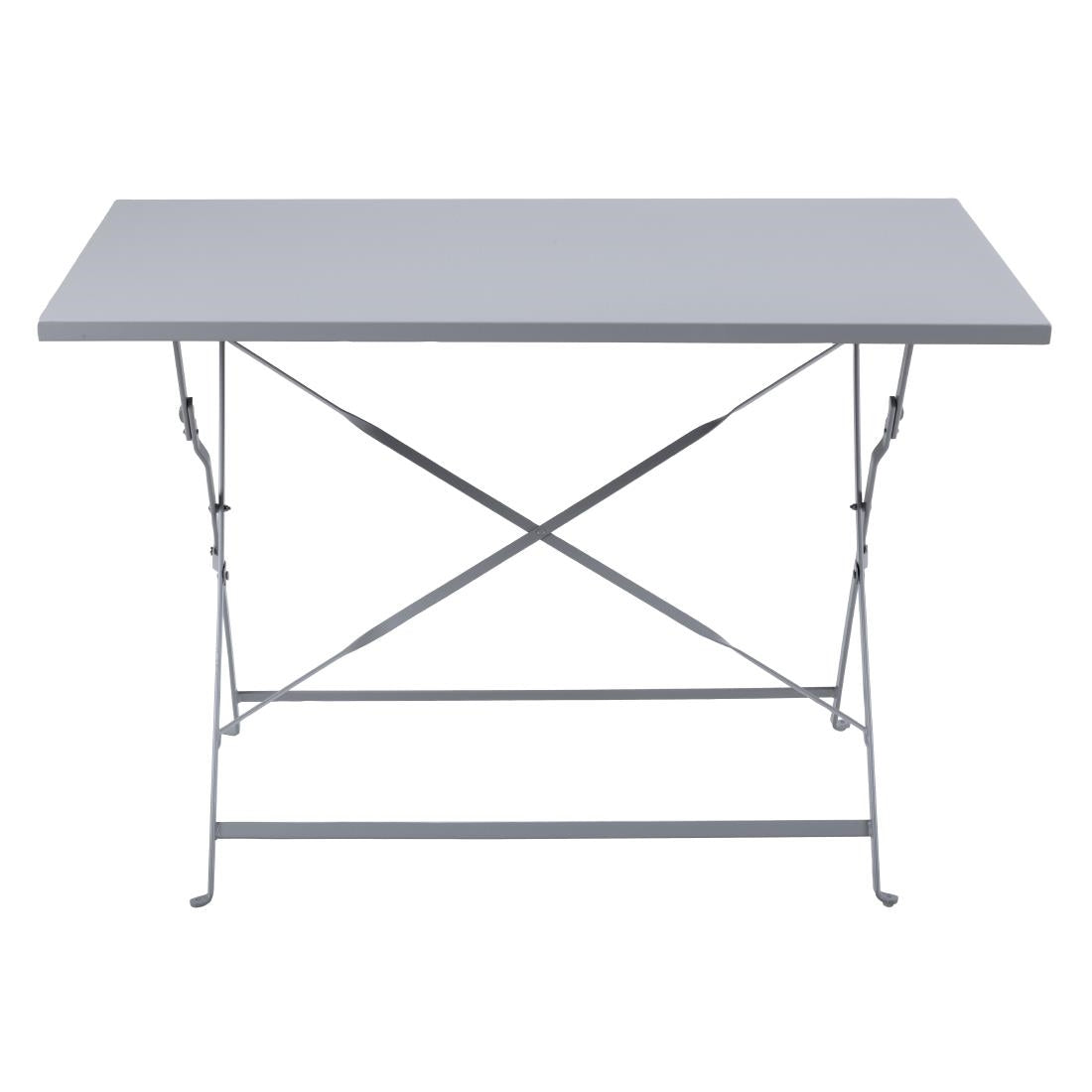 CH969 Bolero Pavement Style Folding Table Grey 1100mm x 700mm JD Catering Equipment Solutions Ltd
