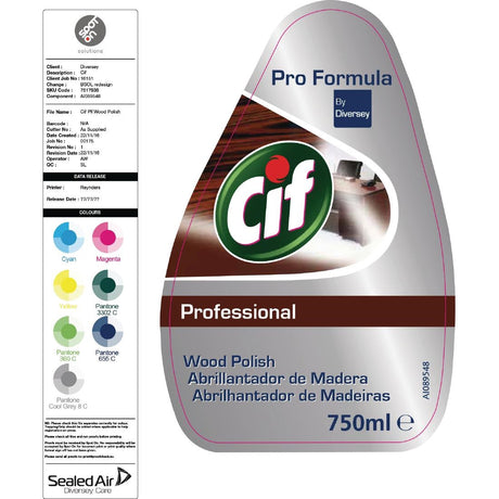 CIF Pro Formula Wood Polish Ready To Use 750ml JD Catering Equipment Solutions Ltd