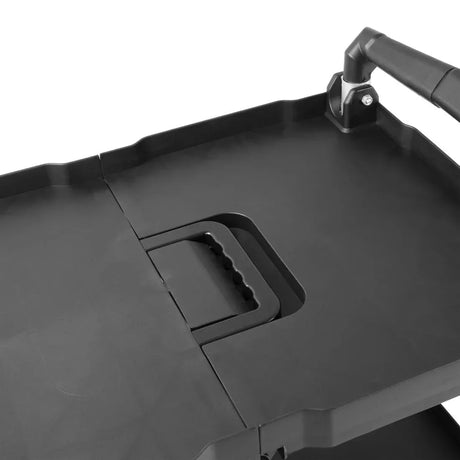 CK113 Vogue 3 Tier PP Folding Trolley Black Small - JD Catering Equipment Solutions Ltd