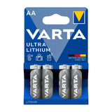 CK290 Varta Ultra Lithium AA Battery (Pack of 4) JD Catering Equipment Solutions Ltd