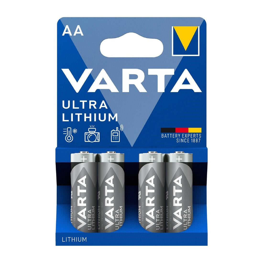 CK290 Varta Ultra Lithium AA Battery (Pack of 4) JD Catering Equipment Solutions Ltd