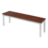 CK814 Enviro Outdoor Walnut Effect Faux Wood Bench 3ft JD Catering Equipment Solutions Ltd