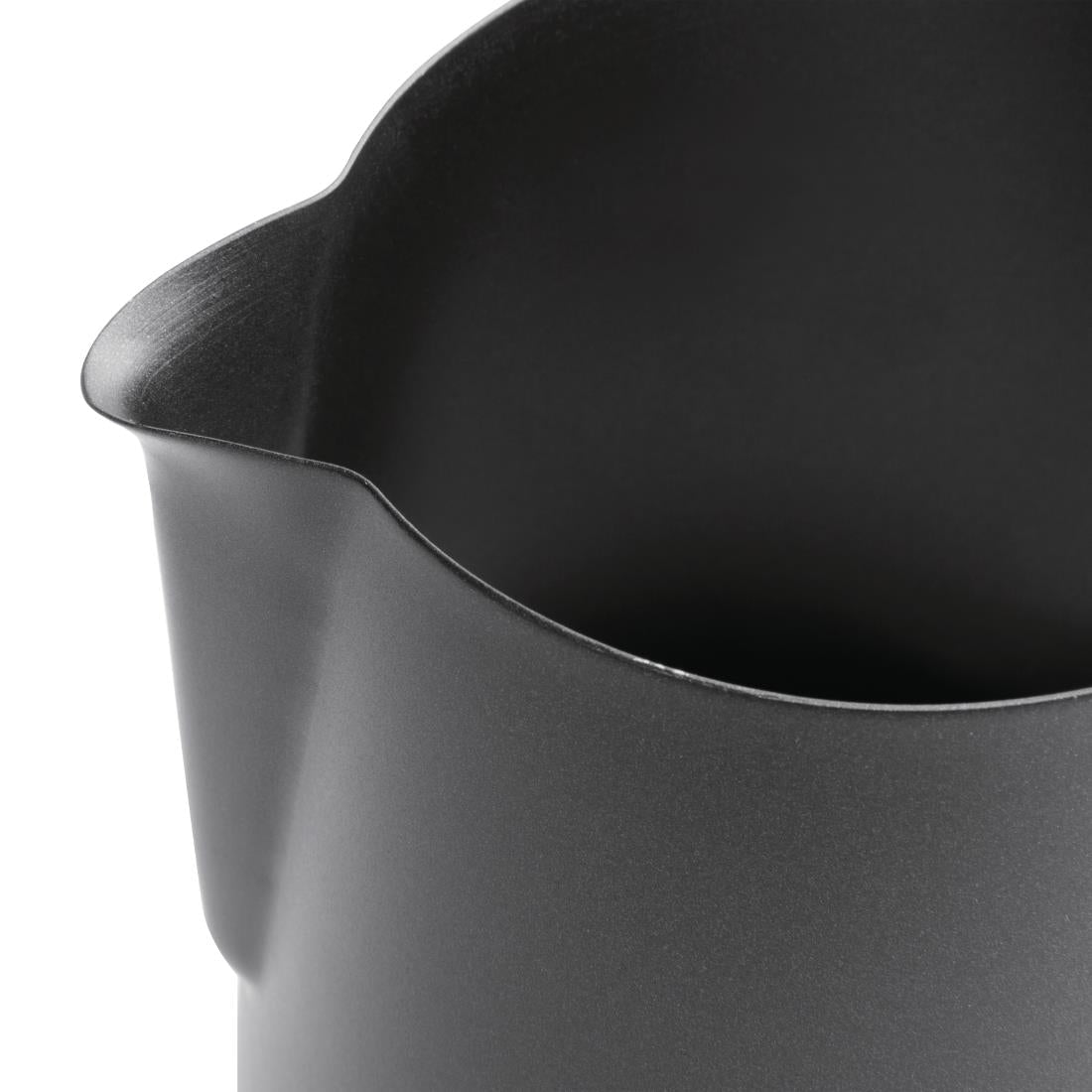 CM608 Olympia Black Non-Stick Milk Frothing Jug 900ml JD Catering Equipment Solutions Ltd