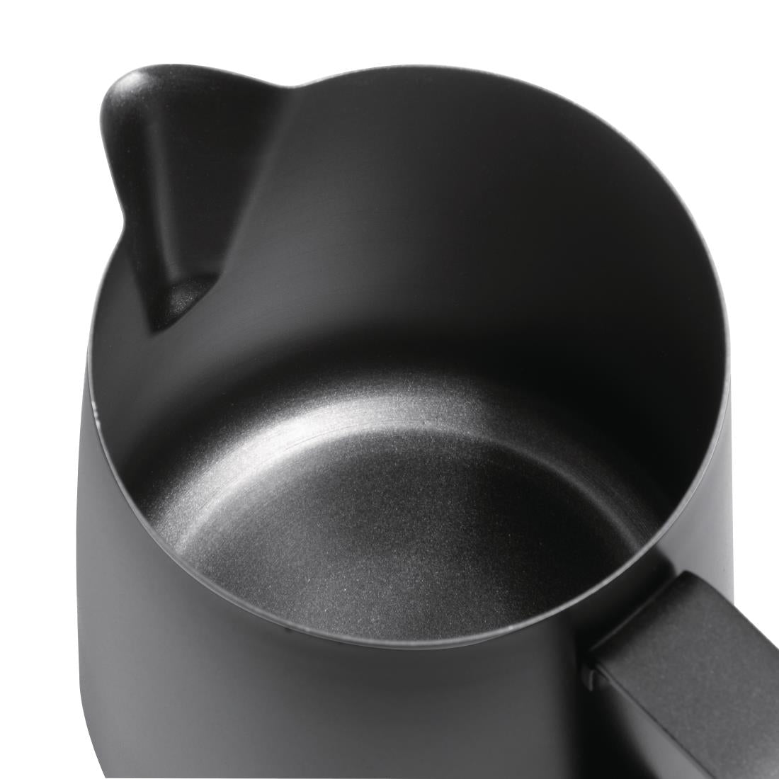 CM608 Olympia Black Non-Stick Milk Frothing Jug 900ml JD Catering Equipment Solutions Ltd