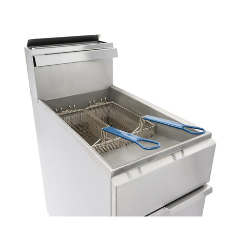 CN021 Imperial Single Tank Twin Basket Free Standing Gas Fryer IFS-40-OP JD Catering Equipment Solutions Ltd