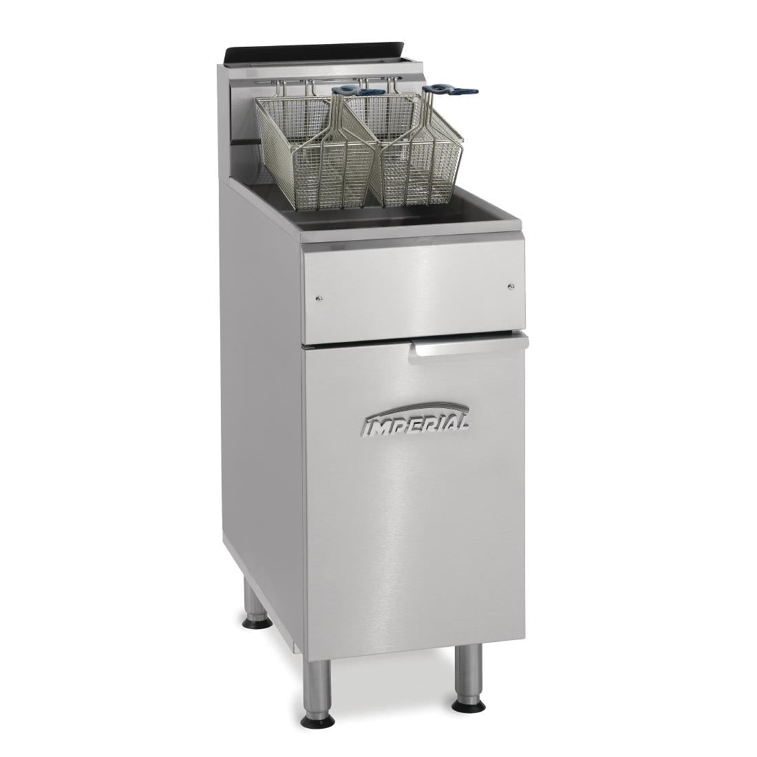 CN021 Imperial Single Tank Twin Basket Free Standing Gas Fryer IFS-40-OP JD Catering Equipment Solutions Ltd