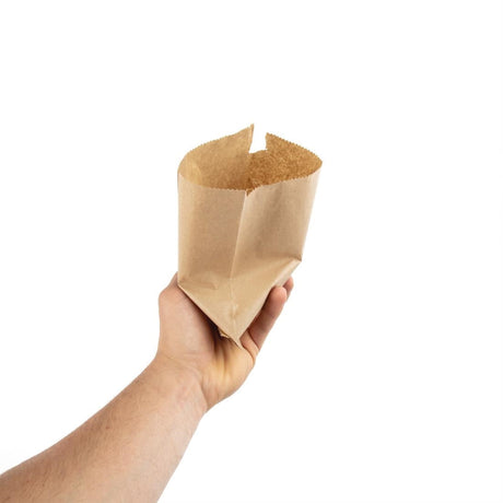 CN758 Fiesta Recyclable Brown Paper Counter Bags Small (Pack of 1000) JD Catering Equipment Solutions Ltd