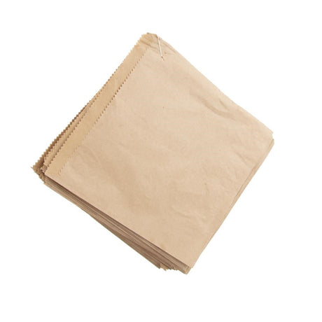 CN758 Fiesta Recyclable Brown Paper Counter Bags Small (Pack of 1000) JD Catering Equipment Solutions Ltd