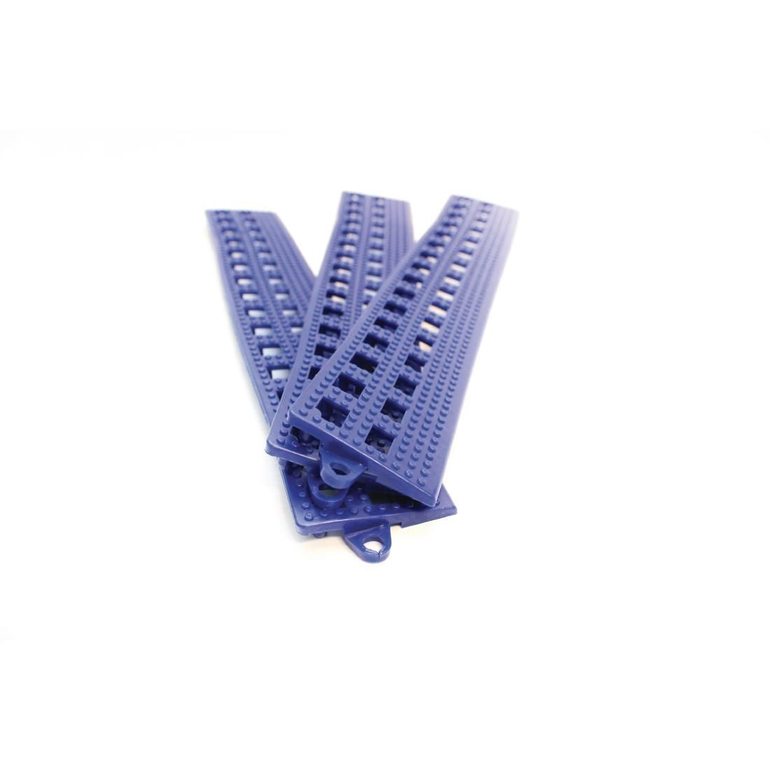 COBA Blue Male Edge Flexi-Deck Tiles (Pack of 3) JD Catering Equipment Solutions Ltd