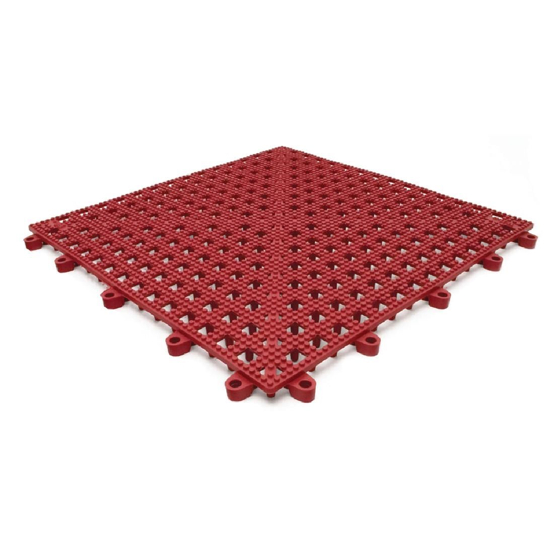 COBA Red Flexi-Deck Tiles (Pack of 9) JD Catering Equipment Solutions Ltd