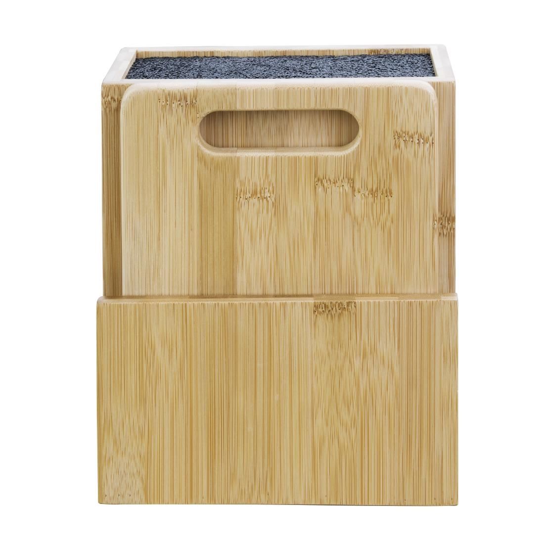 CP863 Vogue Wooden Universal Knife Block and Chopping Board JD Catering Equipment Solutions Ltd