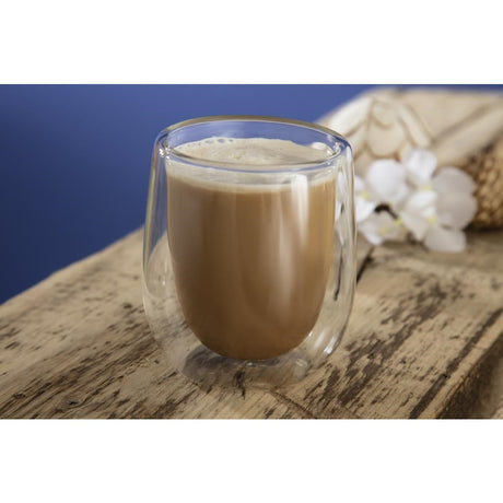 CP883 Utopia Double Walled Latte Glass 270ml (Pack of 12) JD Catering Equipment Solutions Ltd